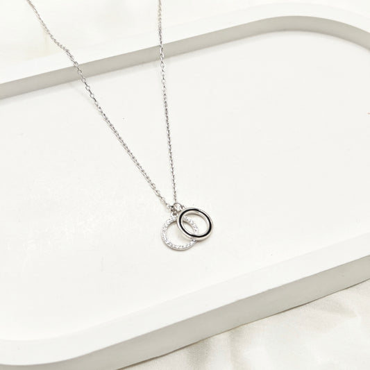 Halo Ring Necklace 925 Silver