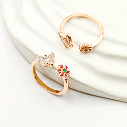 Evie Rosegold Plated Toering 925 Silver