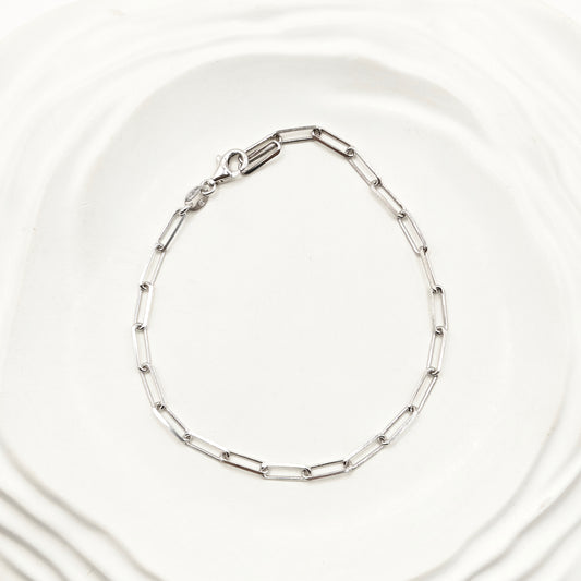 Paperclip Bracelet 925 Silver