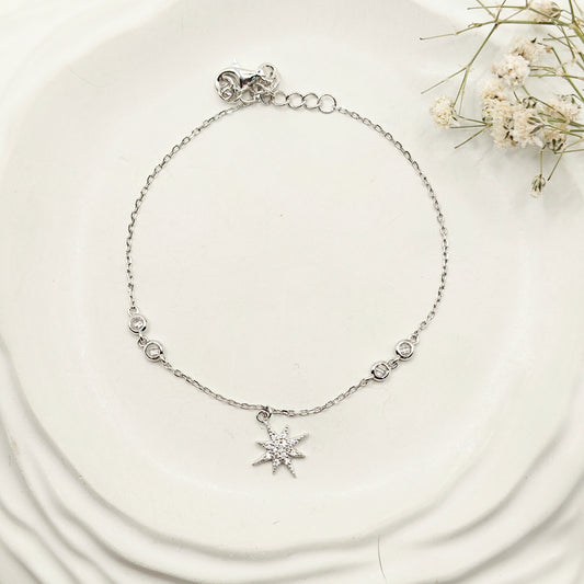 Starlight Charm Bracelet 925 Silver