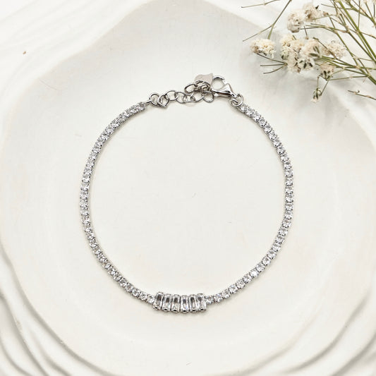 Iceberg Tennis Bracelet 925 Silver