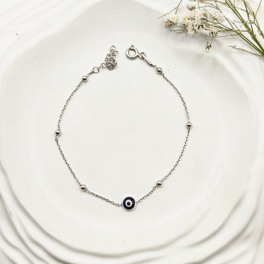 Mini Evil Eye Bracelet 925 Silver
