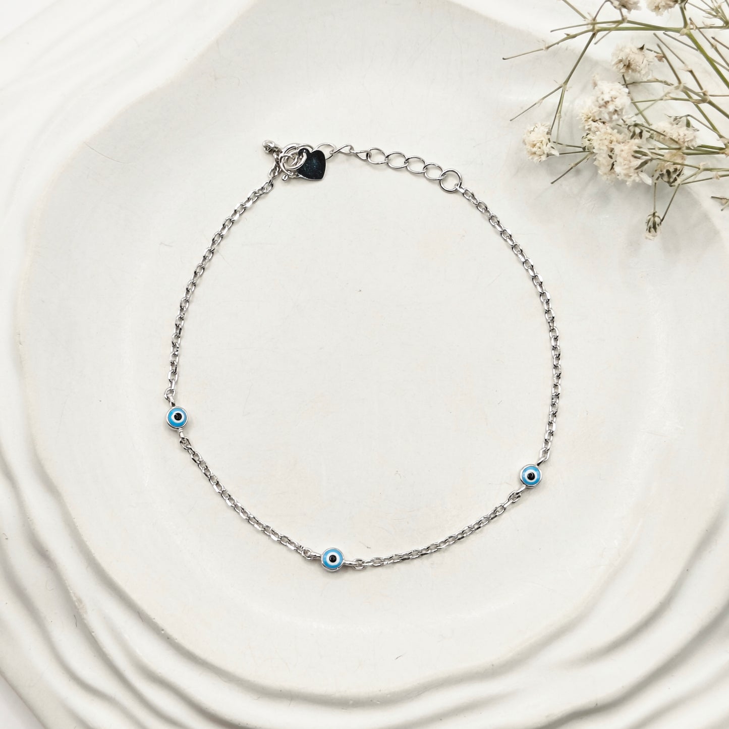 Evil Eye Bracelet 925 Silver