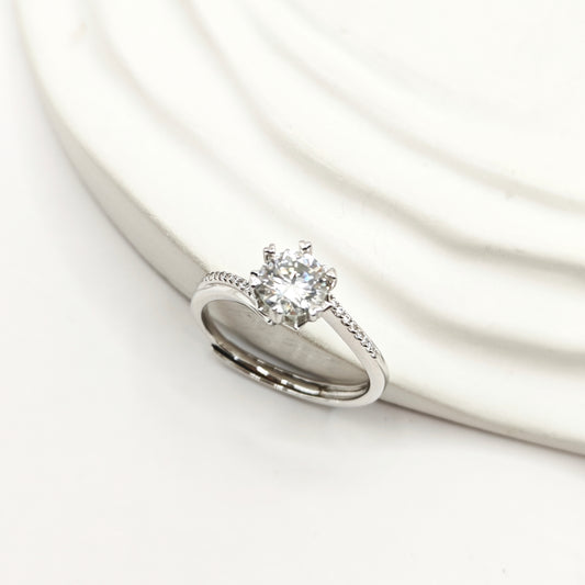 Solitaire Ring 925 Silver