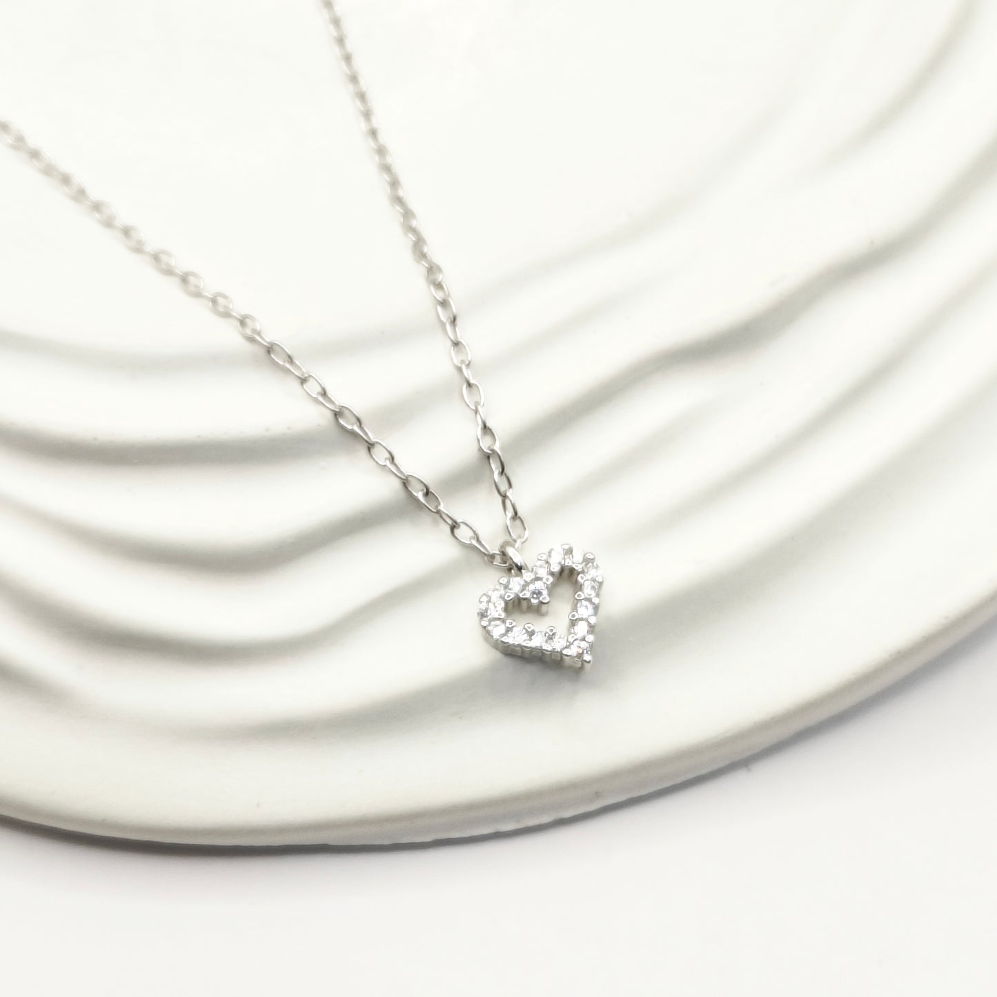 Heart Jewellery Set 925 Silver