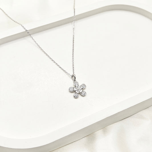 Flower Necklace 925 Silver